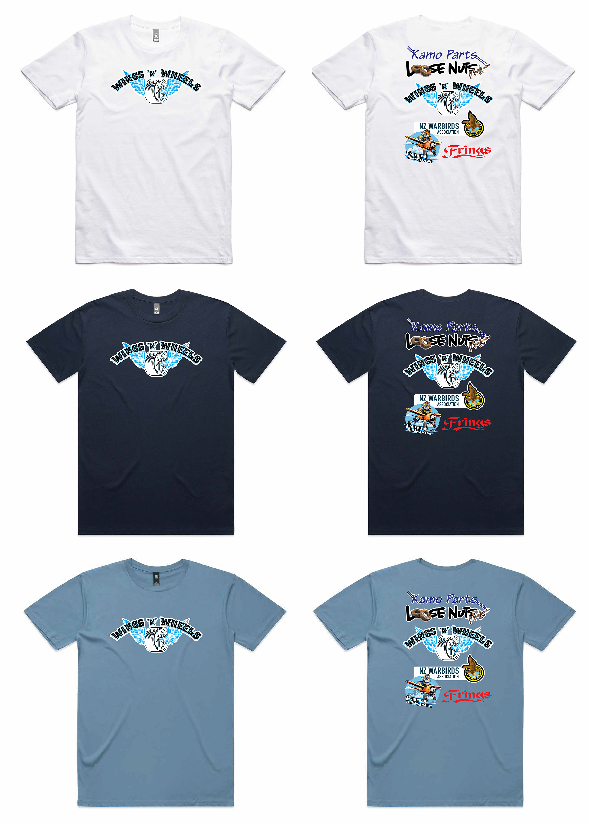 Wings 'n' Wheels T-Shirts 2026 Wings 'n' Wheels T-Shirts 2026